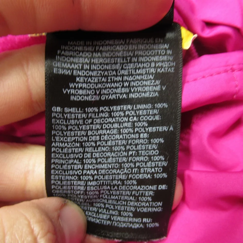 North Face Jacket Teen Girls XL 14/16‎ Pink Mossbud Reversible Insulated Puffer